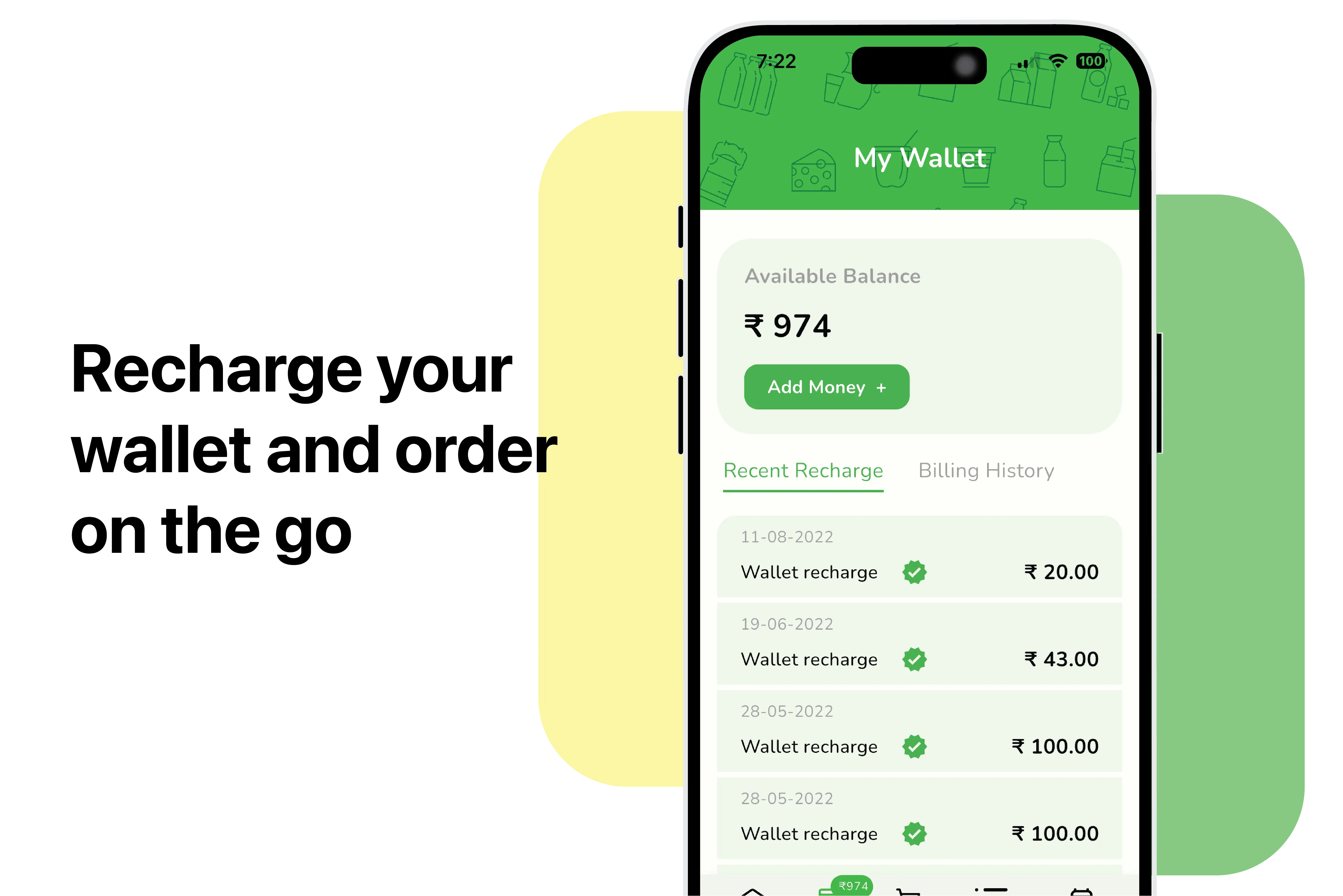 Wallet recharge